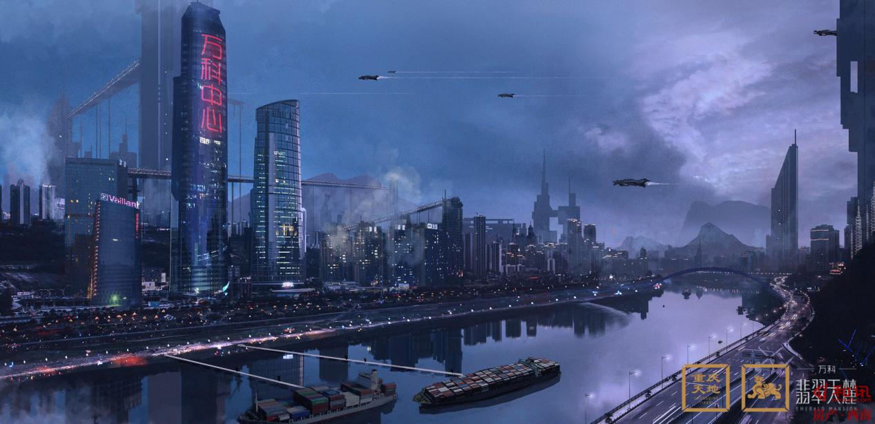 继3d魔幻城市之后 重庆再度用一组未来感的城市图片爆