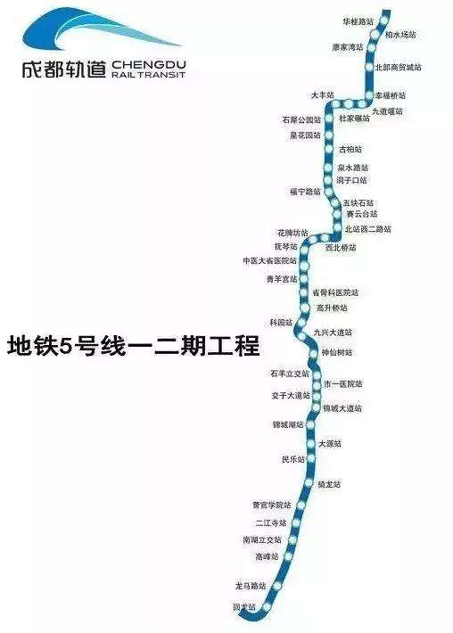 成都地铁5号线线路图