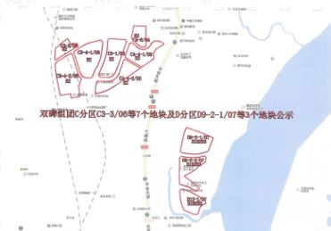 沙坪坝区双碑板块约392.9亩地流拍